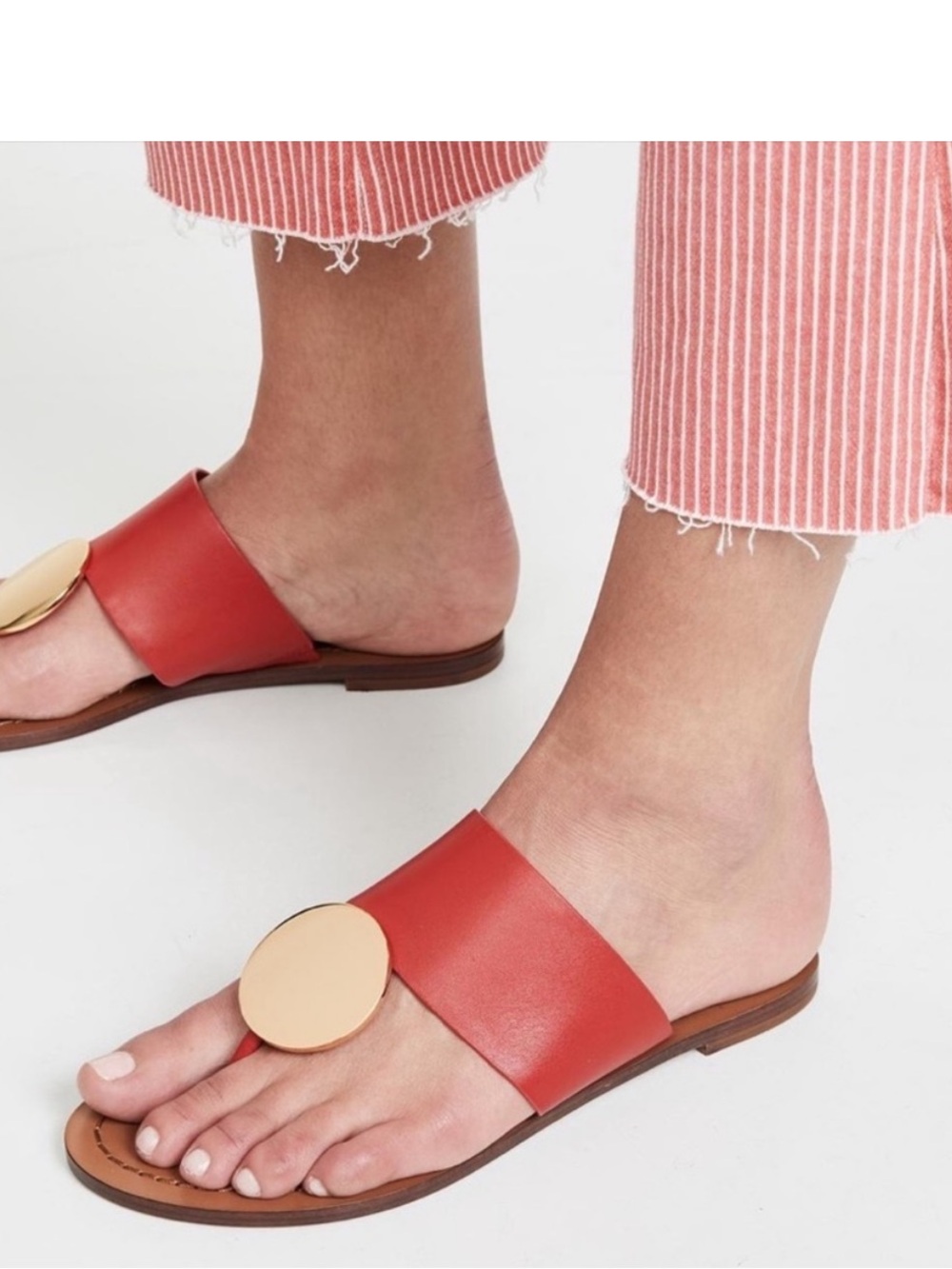 Tory Burch Patos Disc Sandal Red